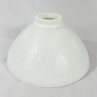 10" Vintage Diffuser Torchiere Milk Glass Waffle Lamp Shade 3" Fitter
