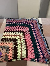 RĘCZNIE ROBIONY SZYDEŁKOWY KOC Vintage look