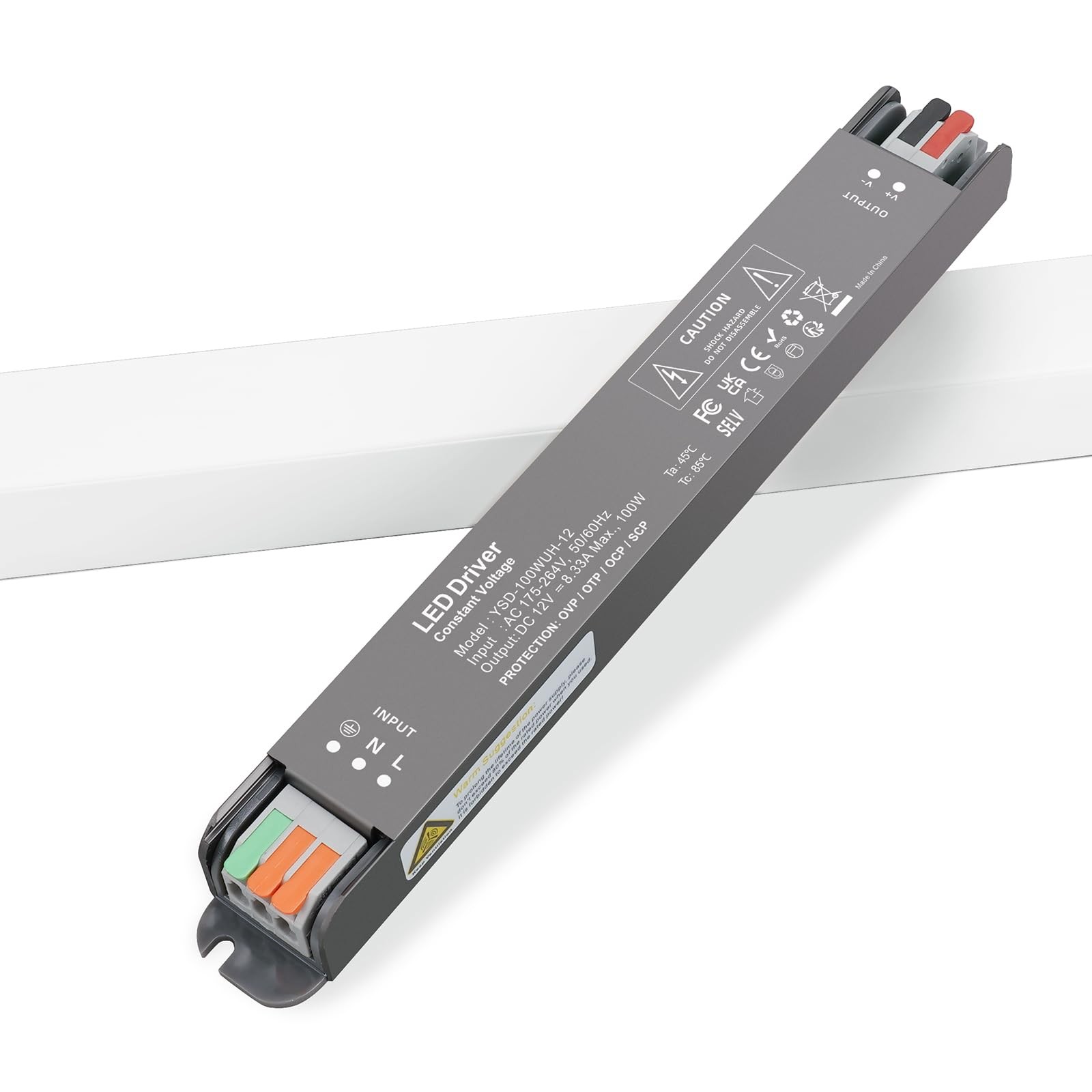 Alimentation LED 12V pour l'éclairage de cuisine et faux plafond moderne