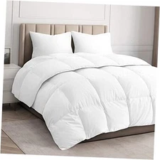  Comforter Duvet Insert – Warm, Lightweight & Breathable Size Down Queen White