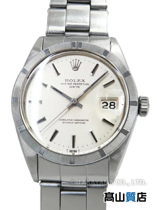 Rolex — Rolex Oyster PerpetualDate 1501 Stainless Steel 34mm with Box Wristwatch #TW1435