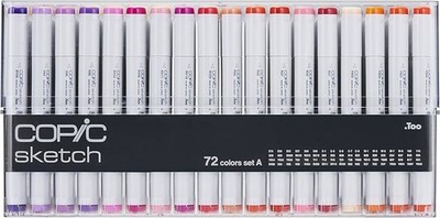 Copic Sketch Marker 72 Color Set (Choose A, B, C, D, E) Professional Art Marker