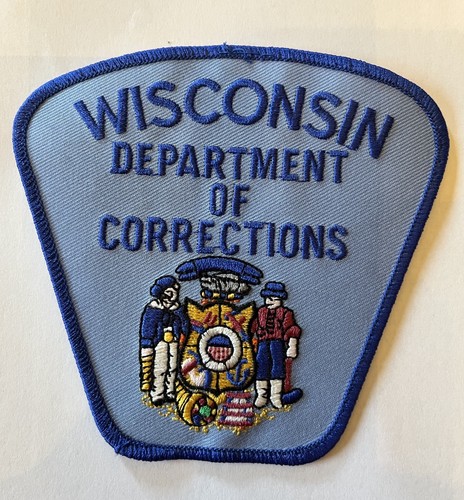 Wisconsin Department of Corrections Embroidered Sewing Patch 4"