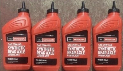 Ford Motorcraft   SAE 75W-140 Synthetic Rear Axle Lubricant 4 Quart XY-75W140-QL