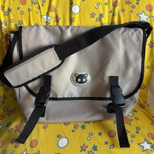 Vintage 2004 Sanrio Chococat Mascot Light Gray Messenger Bag Preowned READ