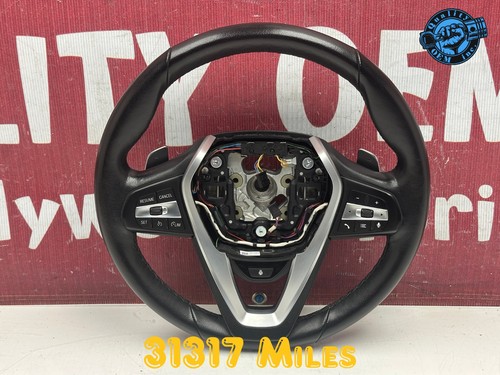 2019-2023 BMW X5 2020-23 X6 2019-22 X7 HEATED STEERING WHEEL (BLACK) OEM 31 kmi