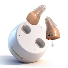 Hearing Aids Rechargeable With Noise Cancelling, OTC Invisible In Ear Amplifier