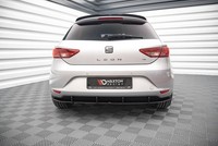 Heckansatz Diffusor Passend FüR Seat Leon Hatchback Mk3 Roter Kern