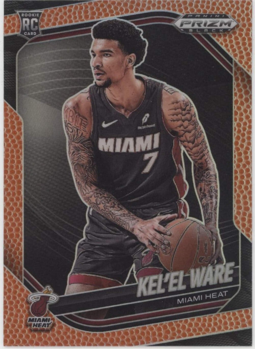 Kel'el Ware 2024-25 Panini Prizm Black Basketball Prizm RC 016/225 #156