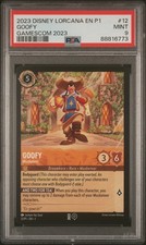 2023 DISNEY LORCANA EN P1-PROMO GAMESCOM 2023 12 GOOFY - MUSKETEER PSA 9