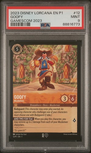 Goofy - Musketeer graded PSA 9 for sale on eBay
