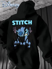 Disney Stitch Men'S Hoodie - Official Stitch Graphic Pullover Sweatshirt with St