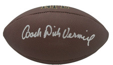 Dick Vermeil Signed Wilson Super Grip Football PSA COA 375