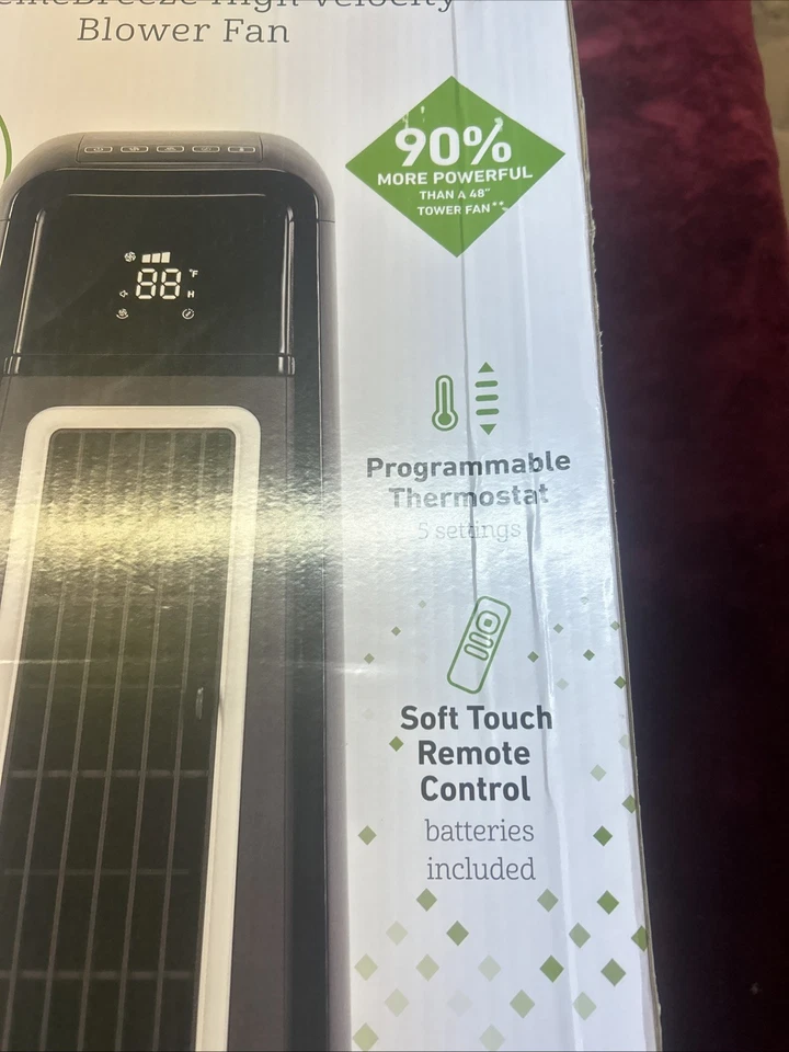 Holmes ExtremeBreeze Alta Velocidad 30” Ventilador Termostato Programable y Control Remoto Foto 4 de 4