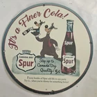 Vintage Canada Dry Spur Cola Porcelain Sign - A Unique Collector's Item
