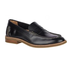 Sperry Mens Topsfield Penny Shoes Black, size 9  Like NEW   NO BOX