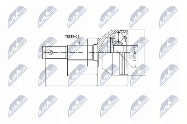 NTY Gelenksatz, Antriebswelle NPZ-NS-084 Passend FüR Nissan Renault-image