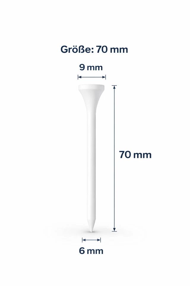 Golf Tees Bambus 70mm ab 240 Stück Golftees Abschlag Tee Golf Tee Abschlagstif - Bild 2 von 4