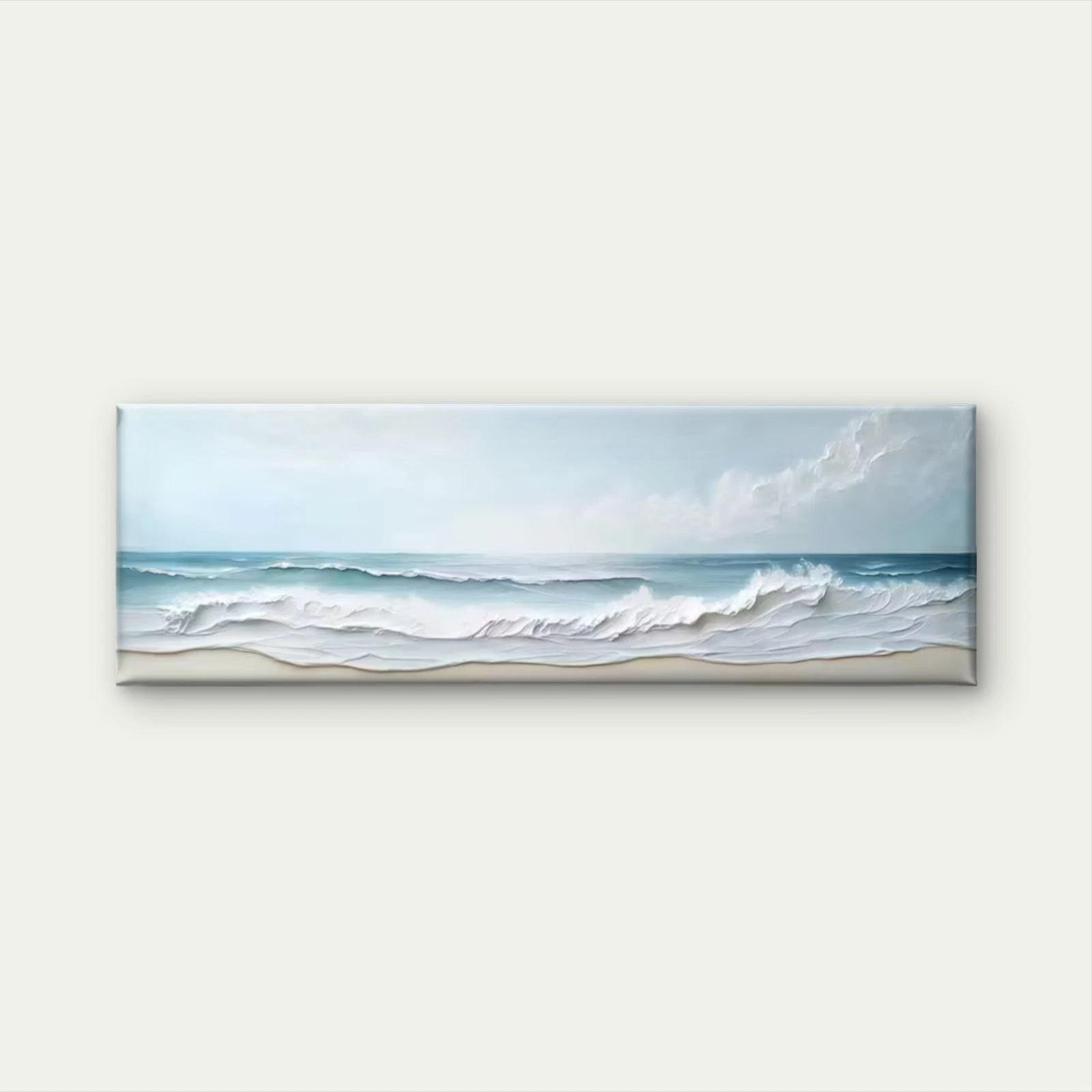 Panoramic Ocean Waves Seascape Canvas Print Wall Art Home Decor