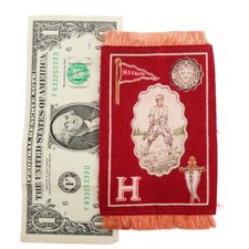 1910 Murad Cigarettes Felt Tobacco Rug Harvard University Baseball