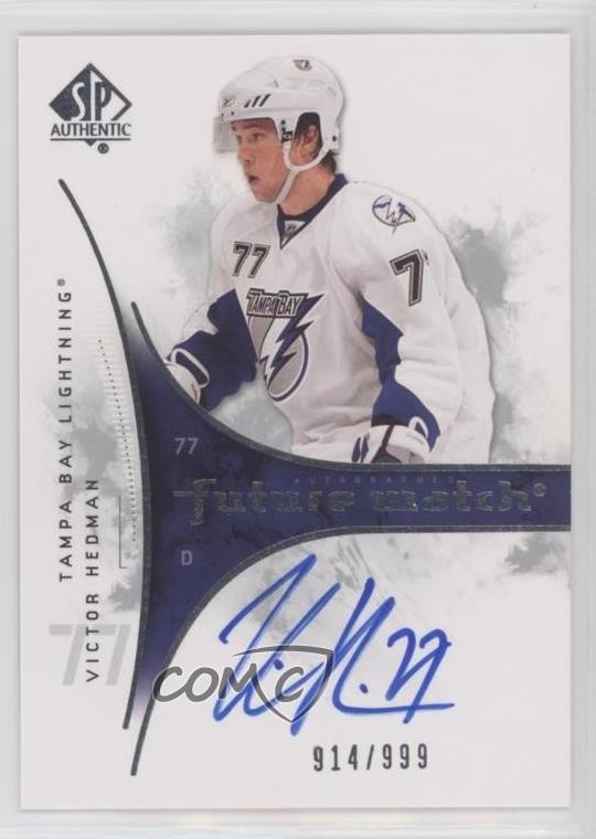 2009-10 SP Authentic Auto Future Watch 914/999 Victor Hedman #202 Auto 0ll