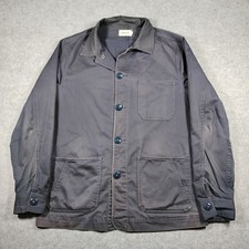 Taylor Stitch The Ojai Jacket Men 40 Medium Dark Navy Organic Cotton Chore Coat