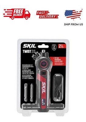SKIL SD5619-01 Twist 2.0 Rechargeable 4V Screwdriver with USB-C Charging Cable &