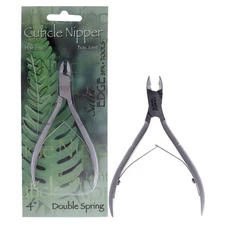 Cuticle Nipper Double Spring - Half Jaw by Satin Edge for Unisex - 4 Inch Nip...