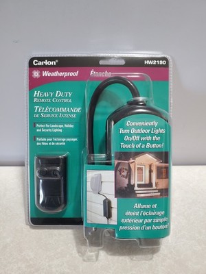 Carlon HW2180 Remote Control Weatherproof Heavy Duty  Outlet Plug ~ SEALED