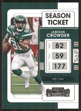 2021 Panini Contenders #78 Jamison Crowder New York Jets 52333