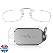 Always With You by ThinOptics Keychain Reading Glasses - Slim, Folding Armles