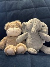 Mammas and Papas Small Bear and Elephant Soft Toy Plush