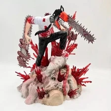 Action Figure Chainsaw Man Statua Da Collezione 28cm Nuova Denji Anime Manga