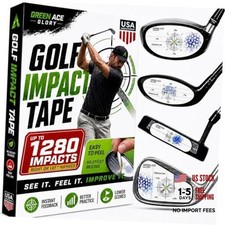 Golf Impact Tape - Club Face Strike Tape  Contact Labels - Driver, 160