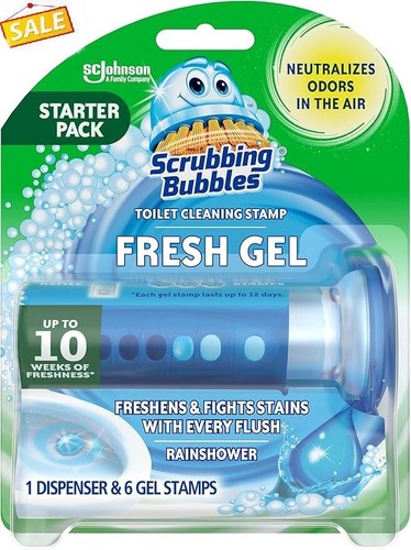 Fresh Gel Toilet Bowl Cleaning Stamps, Helps Keep Toilet Clean and Helps Prevent