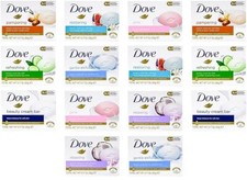 Dove, Beauty Bar Soap Variety Pack of 14, Go Fresh 7 Scents, 2 of Each Mix