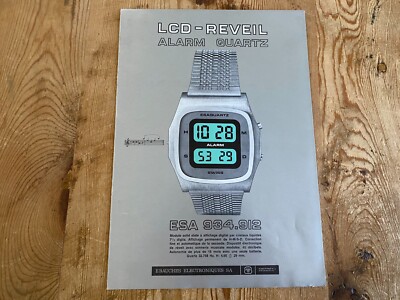 Folleto - LCD - REVEIL Alarm Quartz - ESA 934.912 - 2000 - Francés