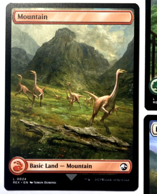 MTG Jurassic World Collection Basic Land Set ALL 5 COLORS NM | eBay