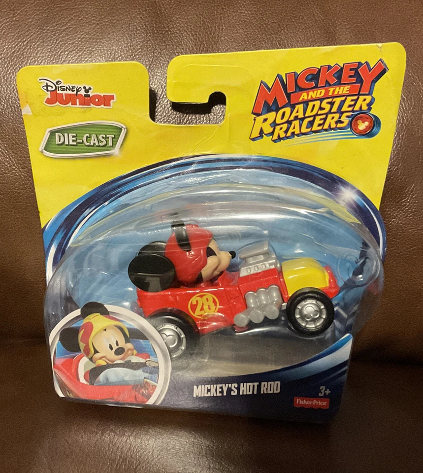 FISHER PRICE MICKEY AND THE ROADSTER RACERS MICKEY'S HOT ROD Die Cast Disney Jr - Image 2 of 4