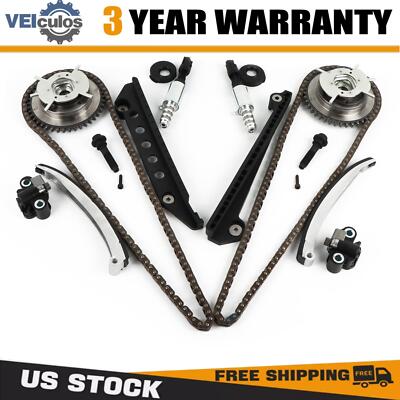 Timing Chain Kit Cam Phaser VCT Selenoid For 2005-2010 Ford 4.6L TRITON 3-Valve