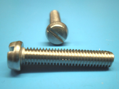 Zylinderschrauben Schlitz DIN 84 M2 x 3- 40 mm Edelstahl V2A mit Muttern DIN 934
