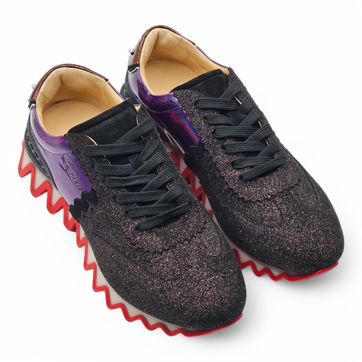 スニーカー Christian Louboutin Loubishark Glitter Iridescent- EU 45 Christian Louboutin Loubishark Glitter Iridescent Sneakers