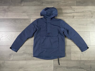 Nike Sportswear Premium Essentials Hooded Anorak Navy Jacket Mens Size Small New