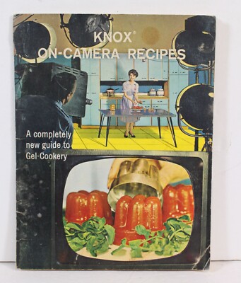 Vtg Knox Cookbook On Camera Recipes Gelatin 1963 Retro Cooking Gelatine Jellied