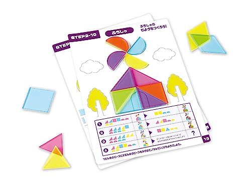 kumoon☆ Kumon Publishing Stacked Art! Stained Puzzle Educational Toy