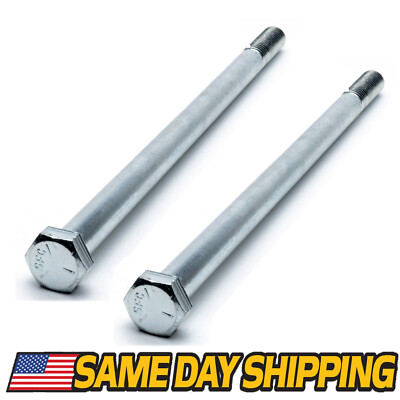 (2 Pack) 1/2''-13 x 7'' Grade 5 Zinc Plated UNC (Coarse) Hex Head Cap Screws Bolt