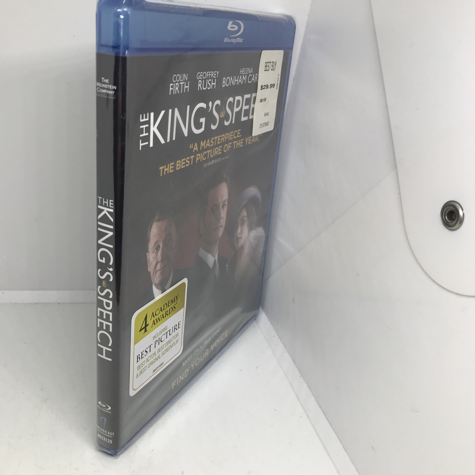 The Kings Speech (Blu-ray Disc, 2011) Brand New Sealed Academy Award Winner