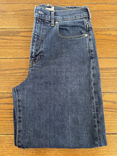 Everlane The Way High High Waist Raw Hem Blue Denim Jeans Sz 26 - Picture 5 of 7