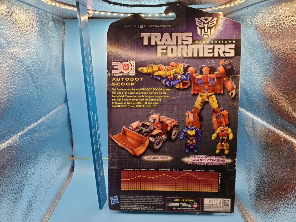 2014 Hasbro Transformers Generations 30th Ann. AUTOBOT SCOOP Deluxe Class SEALED - Image 2 of 2