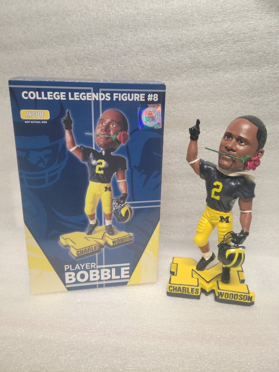 Super Rare Charles Woodson Bobblehead Michigan Wolverines Rosebowl
